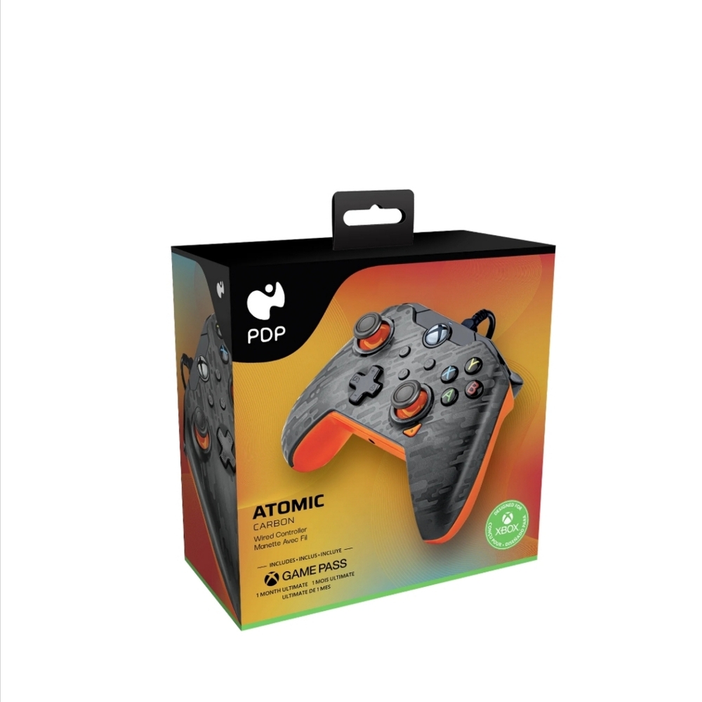 PDP Wired Controller: Atomic Carbon - Xbox Series X|S, Xbox One, Xbox, Windows